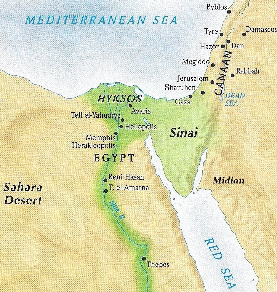 2. Египет и Ханаан в период правления гиксосов. XVII-XVI века до н.э.